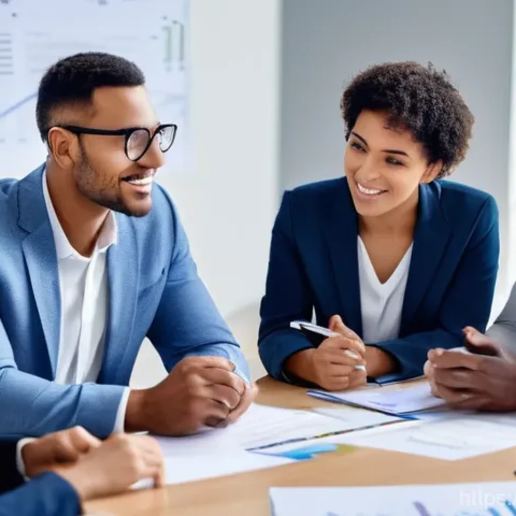 문제해결 중심 포지셔닝에서의 고객 맞춤형 서비스 제공 방법 - **Prompt 1: Empathetic Problem Solver Uncovering Hidden Needs** A diverse group of business prof...