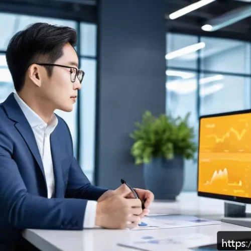 Home 31 문제해결 중심 포지셔닝을 위한 리더십 역할 - A dynamic business leader in a modern office environment, confidently making quick decisions while e...